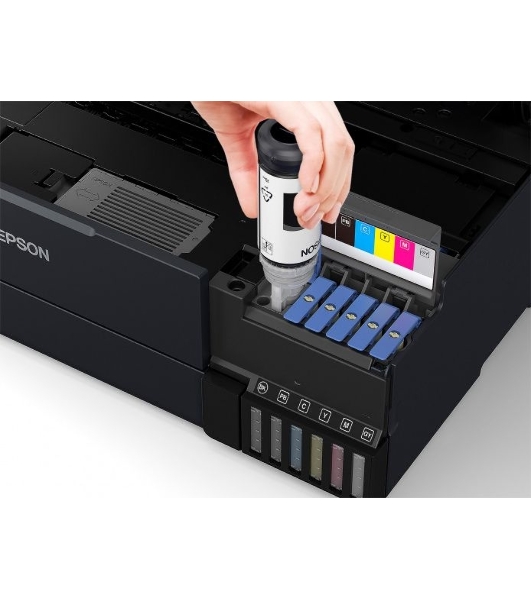 МФУ струйное Epson L8180 (C11CJ21403/C11CJ21402) A3 Duplex Net WiFi USB RJ-45 черный
