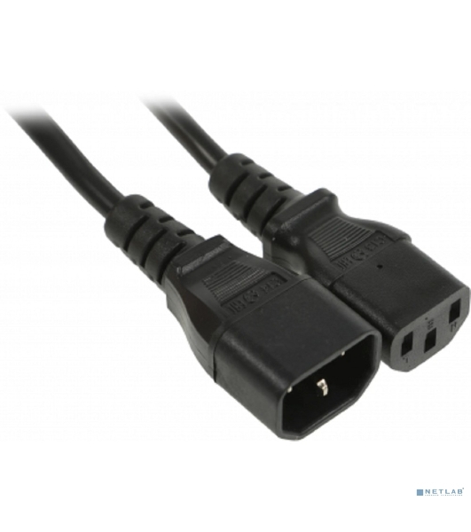 Шнур сетевой Rexant IEC 320 C13 – IEC 320 C14 3x1,0мм², 1,8 м