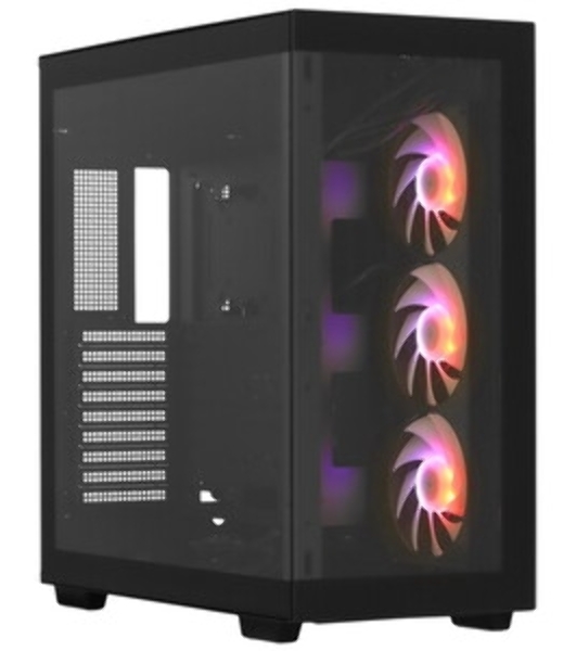 Компьютерный корпус Deepcool CH780 черный (ATX, без БП, ARGb, 4xUSB3.2 Type-A + USB3.2 Type-C) (R-CH780-BKADE41-G-1) MidiTower