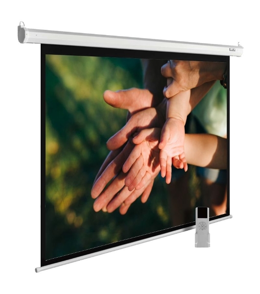 Экран Cactus 280x280 см MotoExpert CS-PSME-280x280-WT 1:1 настенно-потолочный рулонный белый (моторизованный привод)