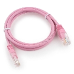 Патч-корд UTP Cablexpert cat.5e, 1м, литой, многожильный, розовый, фото4
