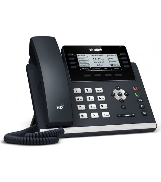 Ip-телфон YEALINK SIP-T43U, 12 аккаунтов, BLF, PoE, GigE, без БП, шт