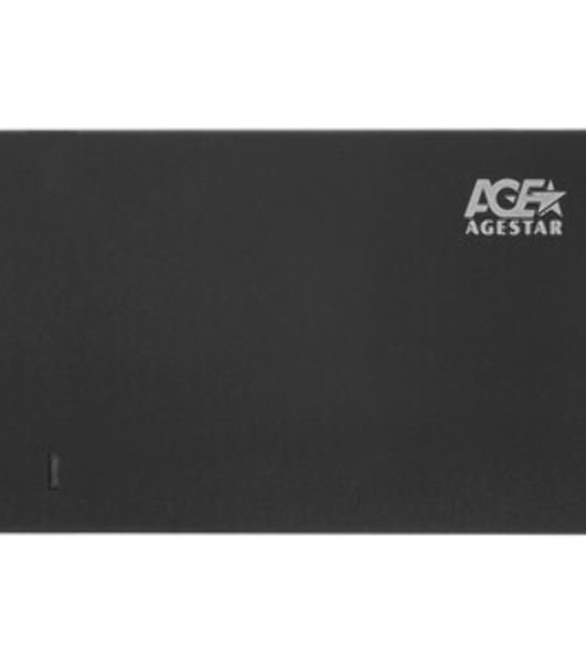 Внешний корпус для HDD/SSD AgeStar 31UB2P3C SATA USB3.2 алюминий черный hotswap 2.5'