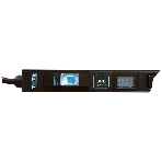 Вертикальный блок розеток, 4xC19 + 20xC13, 250V, 16A, A/V-метр, шнур 3 метра, вилка C20, фото 1