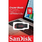 Флешка USB Sandisk CZ50 Cruzer Blade (SDCZ50-032G-B35), 32Gb, USB 2.0, R/W 15/4, черный/красный, фото5