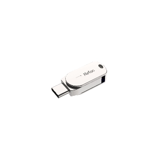 Флешка USB Netac U785 (NT03U785C-032G-30PN), 32Gb, USB 3.0/TypeC, R/W 110/45, серебристый