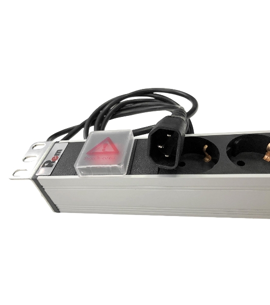 Блок розеток Rem-10 с выкл., 12 IEC 60320 C13, 10 A, алюм., 19', шнур 1.8 м. 1,8 IEC 60320 C14