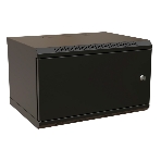 Шкаф коммутационный WRline (WR-TW-0666-SR-RAL9004) настенный 6U 600x600 мм пер. дв. металл 2 бок. пан. 60 кг черный 520 мм 367 мм IP20 сталь, фото4