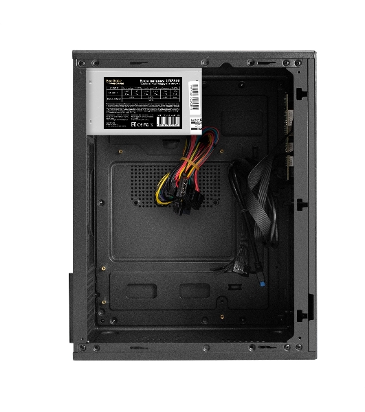 Компьютерный корпус Minitower ExeGate BAA-308MUC-UNS500 (mATX, БП UNS500 с вент. 12см, 1хUSB+1хUSB 3.0+1хTypeC, HD Audio, черный)