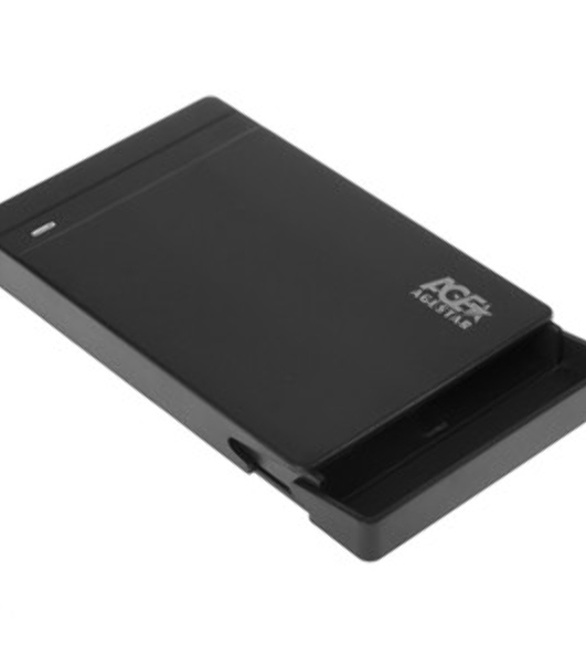 Внешний корпус для HDD/SSD AgeStar 31UB2P3C SATA USB3.2 алюминий черный hotswap 2.5'