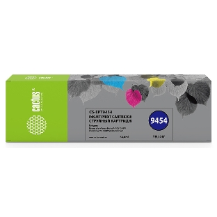 Картридж струйный Cactus CS-EPT9454 (T9454) желтый пигментный (66 мл) для Epson WF-C5290DW/WF-C5790DW