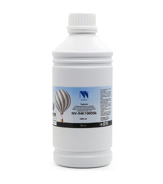 Чернила NVPrint сублимационные NV-INK1000 черный Sb для аппаратов Epson C67/C87/C78/R210/R310/R270/MIMAKI JV2/JV22/JV2/JV4/ROLANDRS640/FJ740/MUTOH 900C/1604/DX5 (1000мл) Китай