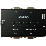 Переключатель KVM D-link DKVM-4K/B3A 4-портовый KVM-переключатель с портами VGA и PS/2, фото3