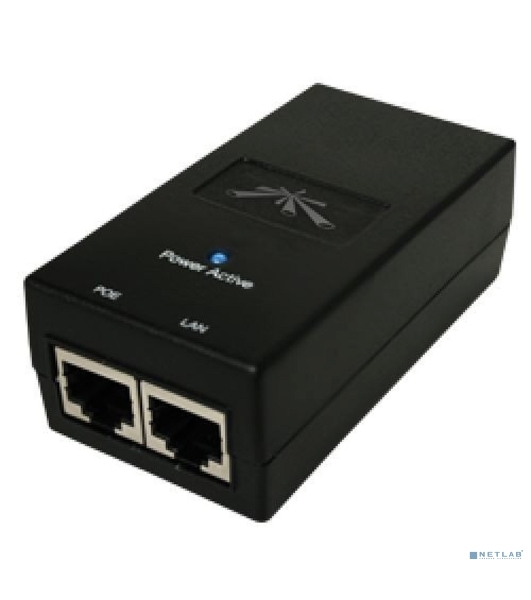 Блок питания [POE-48-24W-G EU] Ubiquiti POE-48-24W-G 48В 0.5А Passive PoE, стандарт передачи данных Gigabit Ethernet(2308)