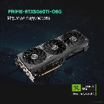Видеокарта ASUS GeForce RTX 5060 Ti PRIME OC, NVIDIA RTX 5060 Ti, 8 ГБ GDDR7, 128 бит, PCI-e 5.0, 1xHDMI, 3xDP, 2647 МГц, фото12