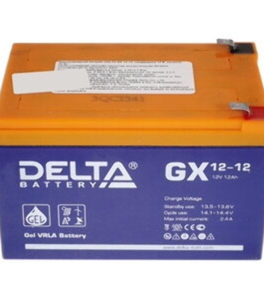 Аккумуляторная батарея Delta GX 12-12 напряжение 12В, емкость 12Ач (151х95х101мм)
