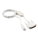 Переходник Gembird Переходник с USB DB25M/AM 1.8m блистер, фото 1