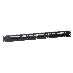 Патч-панель телефонная 19', 1U 25 port ExeGate разъем RJ-12 6P4C, RoHS, черный, фото 1