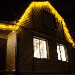 Гирлянда Neon-night Айсикл (бахрома) светодиодный, 4,8 х 0,6 м, прозрачный провод, 230 В, диоды желтые, 176 LED, фото2