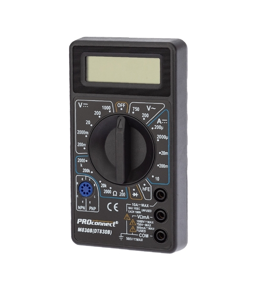 Портативный мультиметр PROconnect M830B (DT830B)