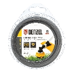 Леска для триммера Denzel двухкомпонентная круглая 2,65мм 15 м EXTRA CORD, фото7