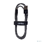 Кабель PERFEO USB2.0 A вилка - Micro USB вилка, черно-белый, 1 м. (U4801), фото 1