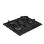 Газовая варочная поверхность Indesit THPM 642 WS/BL/I, черный, фото7