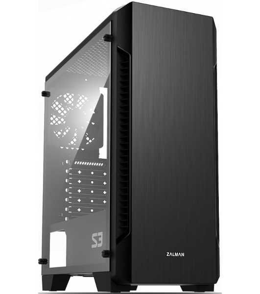 Компьютерный корпус Zalman S3 черный без БП ATX 2x120мм 2xUSB 2.0 1xUSB 3.0 audio bott PSU