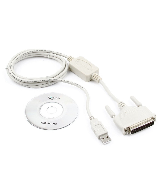 Переходник Gembird Переходник с USB DB25M/AM 1.8m блистер