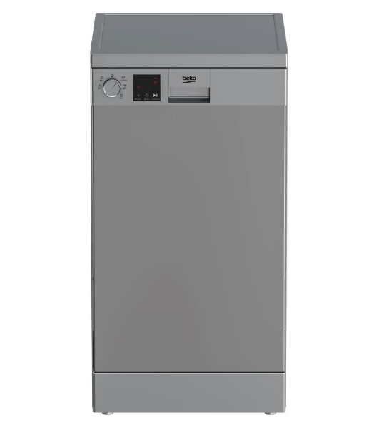Посудомоечная машина Beko DVS050R02S, серебристый, 44.8 см, 10 компл., сушка конденсационная, 49 дБ, класс A+