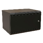 Шкаф коммутационный WRline (WR-TW-0945-SR-RAL9004) настенный 9U 600x450 мм пер. дв. металл 2 бок. пан. 60 кг черный 370 мм 500 мм IP20 сталь, фото4