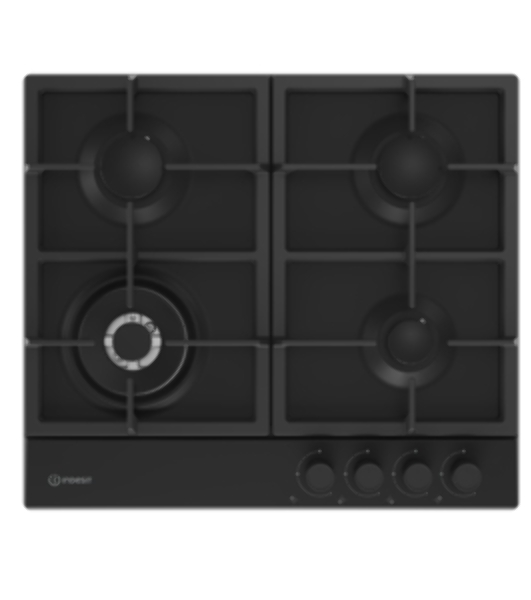 Газовая варочная поверхность Indesit THPM 642 WS/BL/I, черный