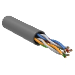 Кабель информационный ITK GENERICA BC1-C5E04-111-305-G кат.5е U/UTP не экранированный 4X2X24AWG PVC внутренний серый, фото 1