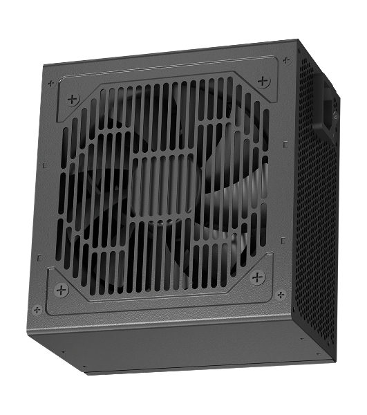 Блок питания PCCOOLER KF650, 650W 80 PLUS White (ATX, ATX 2.4, Non-modular, 1x24(20+4)pin 550мм, 1xCPU*2 8(4+4)pin 610+150мм, 2xPCIe 8(6+2)pin 510мм, 2xSATA*3+MOLEX4pin*1 450+150+150+150мм, Active, 120x120мм, 140x150x86мм, APFC, OVP, SCP, OPP (140-160%, 2ms delay))