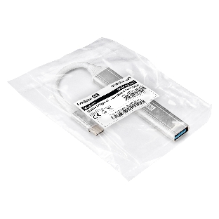 USB-концентратор 4-в-1 ExeGate DUB-3213C (кабель-адаптер USB3.0 Type-C --> 3xUSB2.0, 1xUSB3.0, Plug&Play, серебристый)