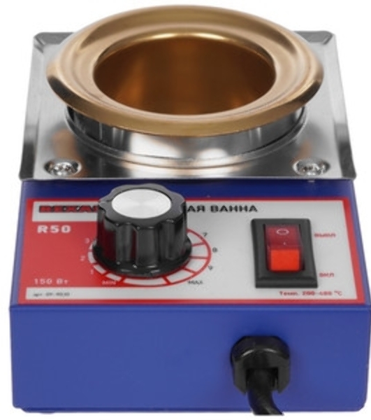 Паяльная ванна Rexant, модель R150, 900 Вт, 150х100х45 мм, 0-400 °C, цифровая