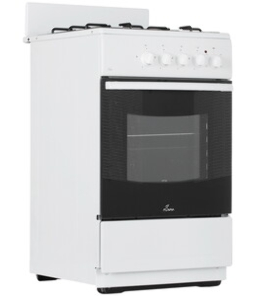 Плита Комбинированная Flama AK 1416 W белый (без крышки) реш.эмаль
