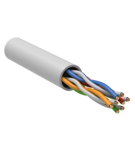 Кабель витая пара U/UTP кат.5e 4х2х24AWG solid LSZH GENERICA белый 305м (м) ITK