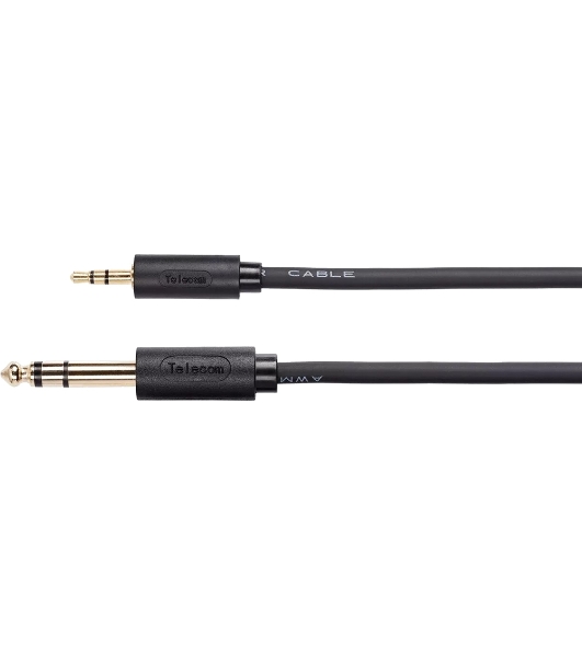Кабель-адаптер 3.5ST(M)/6.35 ST(M), 3м, Telecom PRO TAV6165-3M