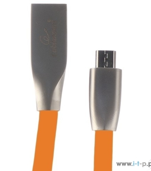 Кабель USB2.0 Cablexpert CC-G-mUSB01O-1M, AM/microB, серия Gold, длина 1м, оранжевый, блистер