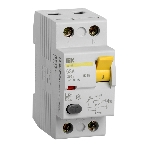 Выключатель дифференциального тока (УЗО) IEK MDV10-2-063-030 ВД1-63 2Р 63А 30мА IEK, фото 1