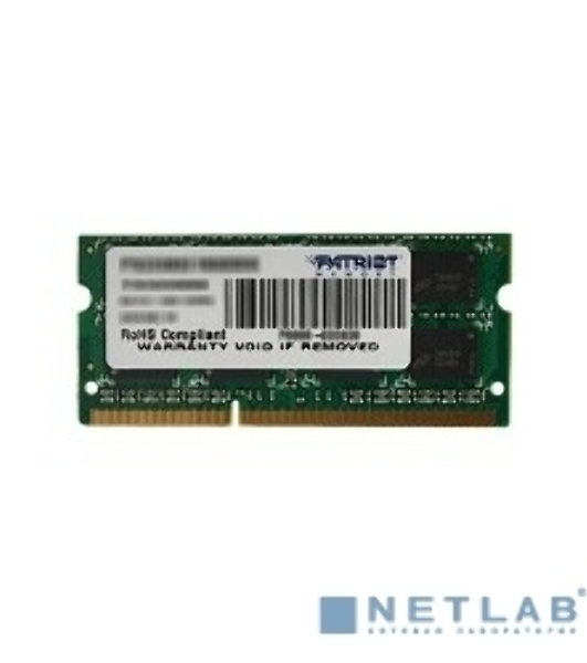 Оперативная память Patriot, DDR3, 8GB (1x8 GB), 1600 MHz, CL11, SO-DIMM