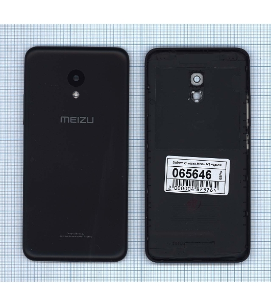 Задняя крышка для Meizu M5 черный