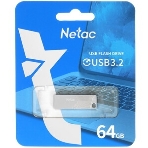 Флешка USB Netac UM1 (NT03UM1N-064G-32PN), 64Gb, USB 3.2, R/W 150/45, серебристый, фото11