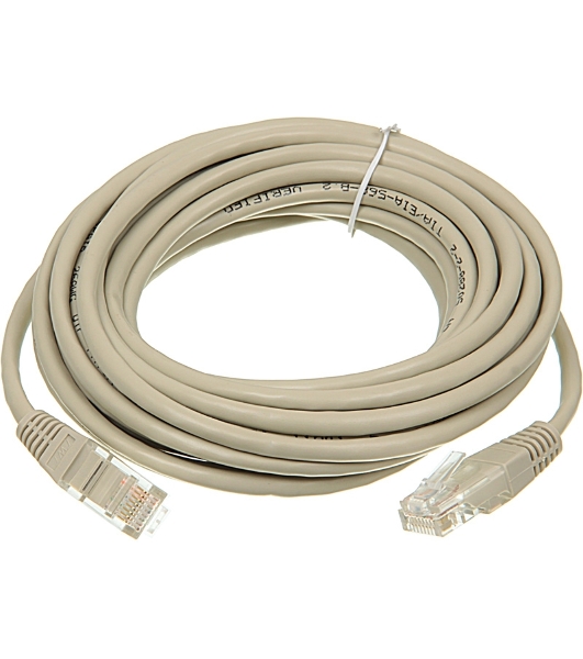 Патч-корд LANMASTER UTP RJ-45 (m)-RJ-45 (m) cat.5e 5м серый
