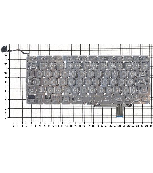 Клавиатура для ноутбука Macbook A1297 черная, большой Enter