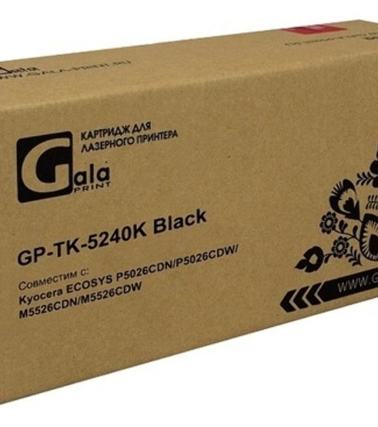 Тонер-туба GalaPrint GP-TK-5240K для принтеров Kyocera ECOSYS P5026CDN/P5026CDW/M5526CDN/M5526CDW черный 4000 копий