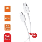 Кабель GoPower GP20TT Type-C (m)-Type-C (m) белый, фото 1