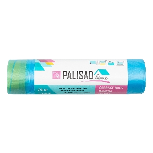 Пакеты для мусора с завязками Home Palisad 35 л x 15 шт. синие