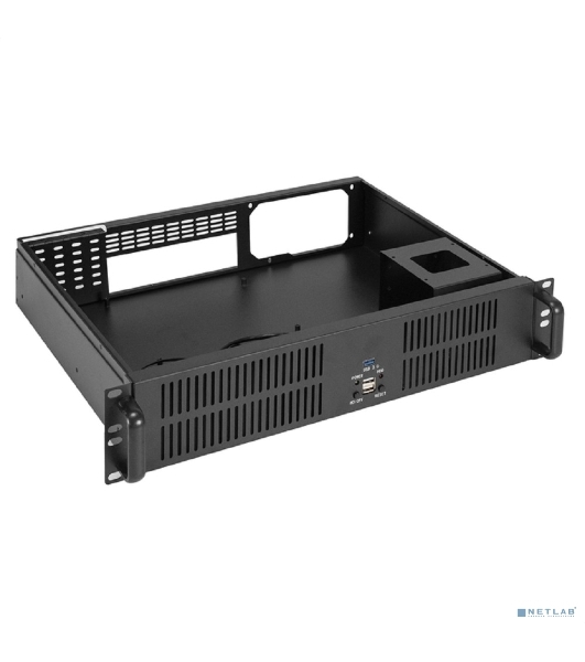 Серверный корпус ExeGate Pro 2U350-33, RM 19', высота 2U, глубина 350, без БП, 2*USB+1* USB3.0